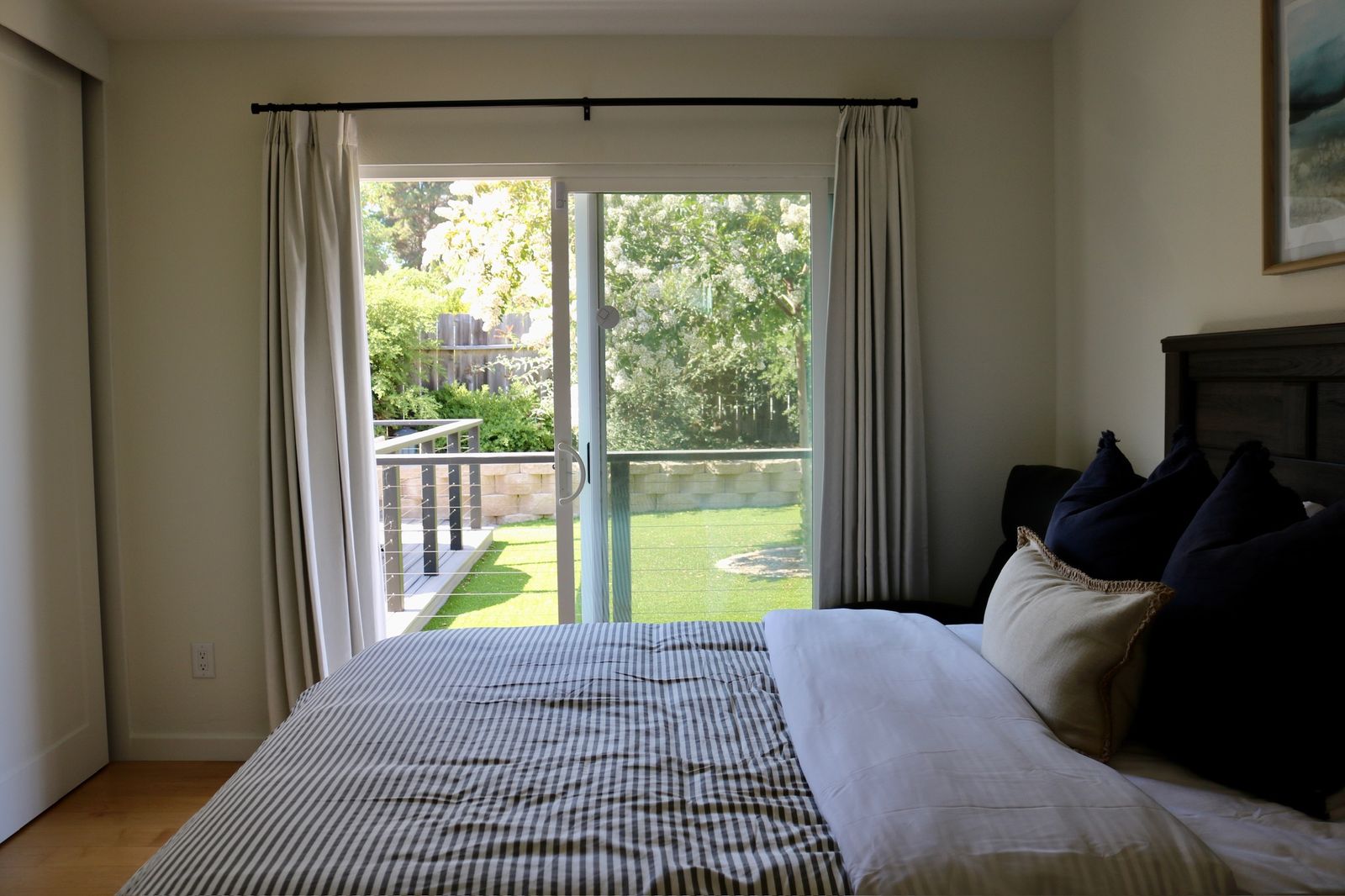 Patio view from private resident room four